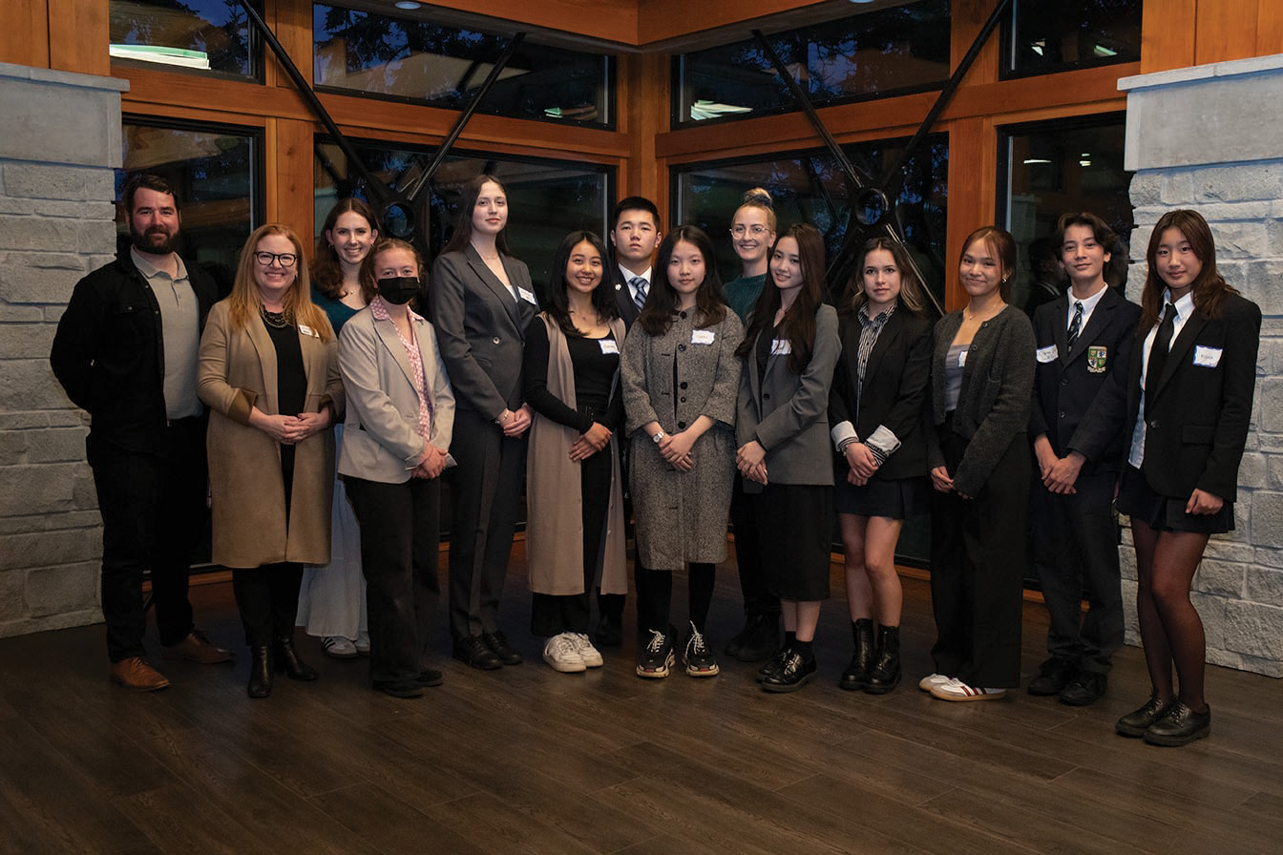 GNS students gather for group photo at Vital Youth event.