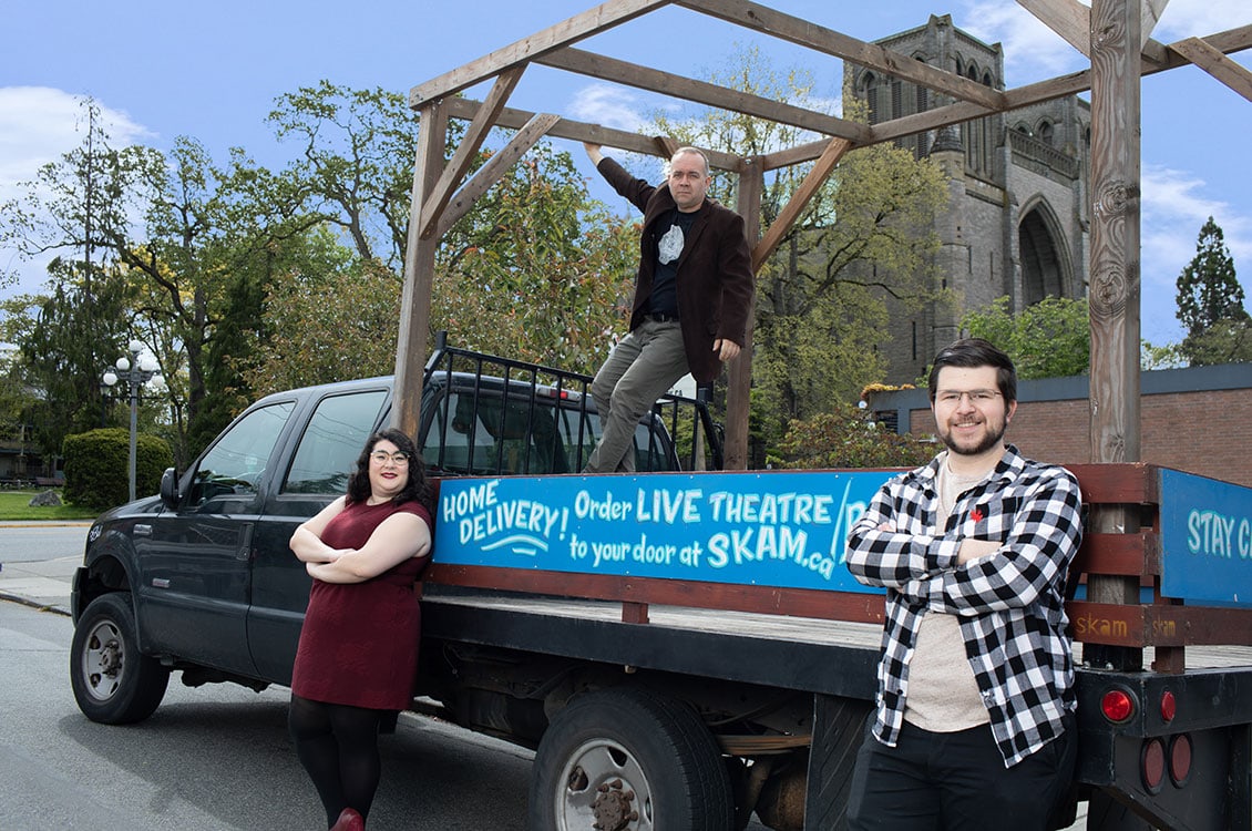 Artistic and Managing Producer Matthew Payne and Artistic Associates Hannah Mariko Bell and Logan Swain, Theatre SKAM Downtown Arts Hub