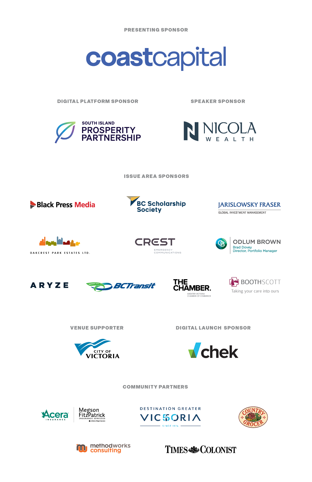 Thank you to our 2025 Vital Signs’ Sponsors!