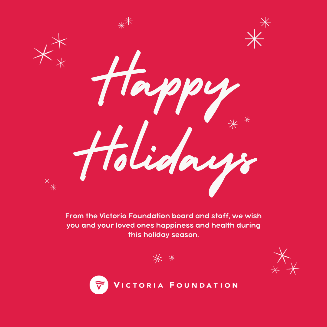 VF-Holiday-Greeting-Card-LinkedIn-Post Victoria Foundation building