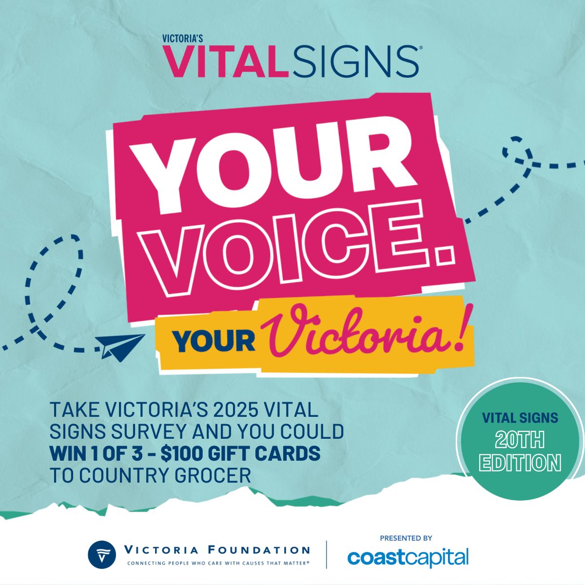 Take Victoria’s 2025 Vital Signs survey today