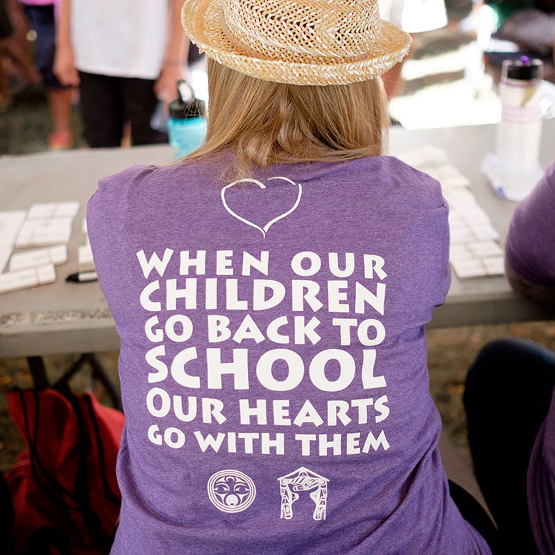 Cedar Child & Family Services shirt.