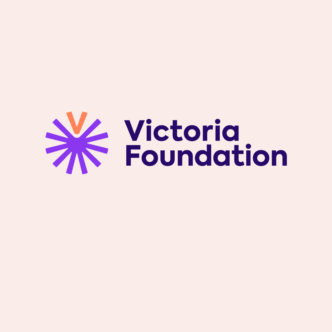 Victoria Foundation Logo beige background Victoria Foundation Logo beige background