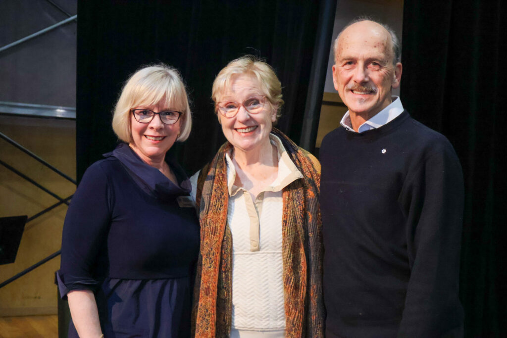 Sara Neely with Janis Dunning, C.M., and Jacques Lemay, C.M. 