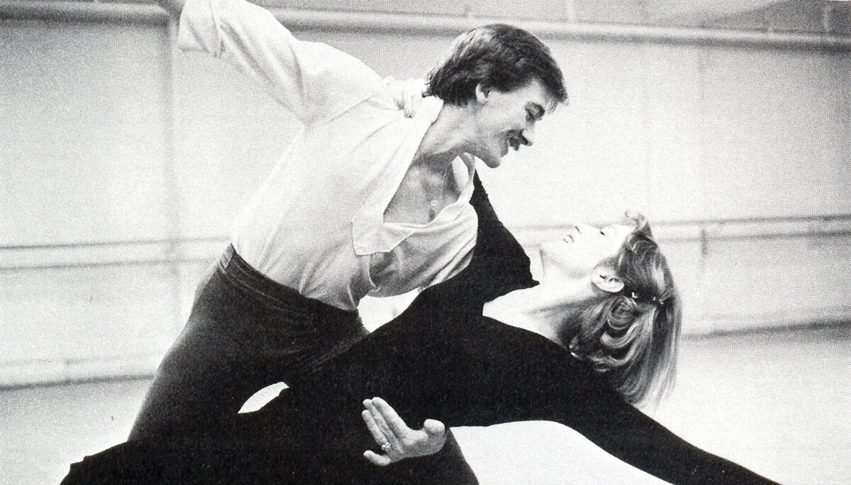 Black and white photo of Janis Dunning and Jacques Lemay